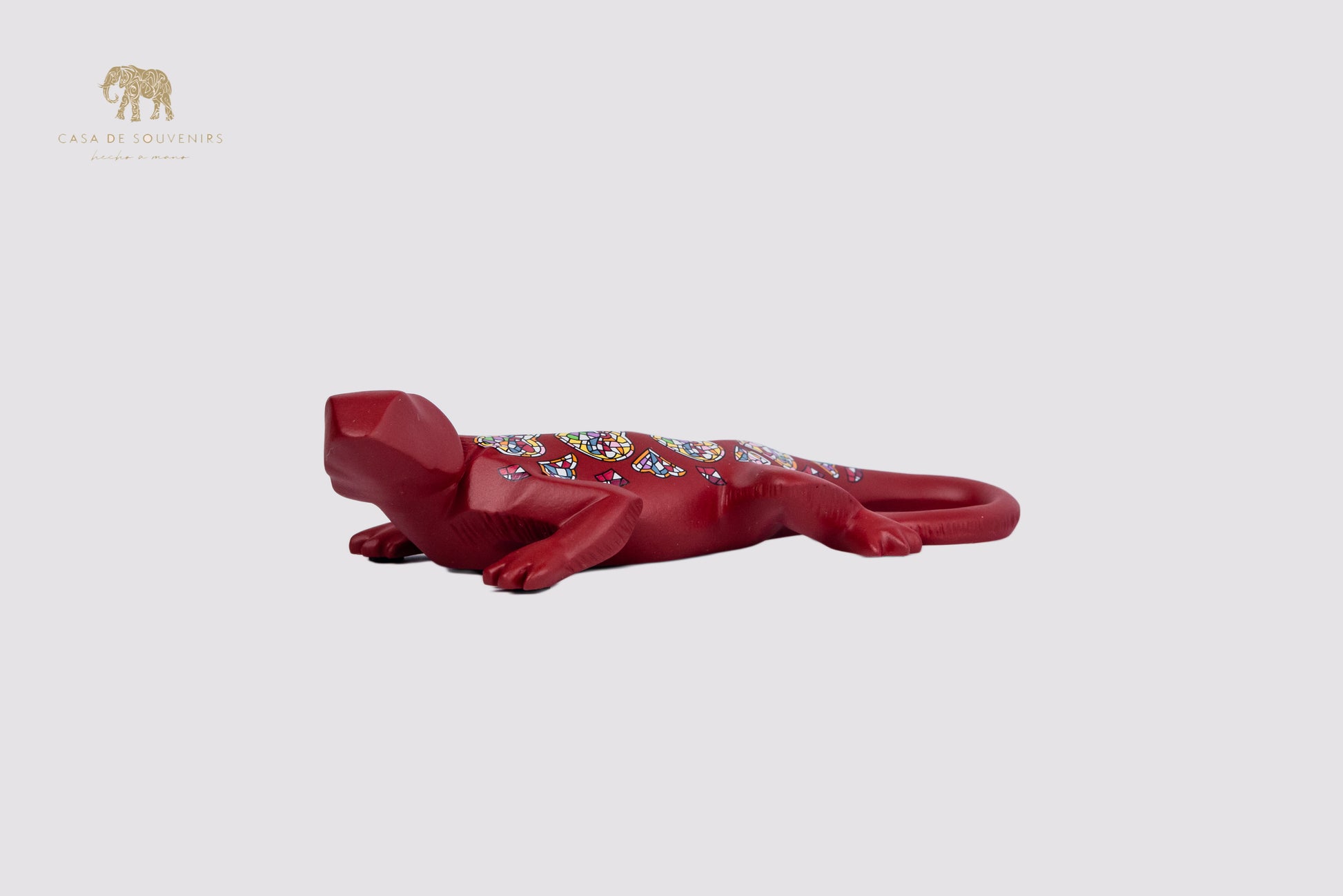 Red Salamander Handmade And Hand Painted With Flowers Design One Of The Best Products In Spain.