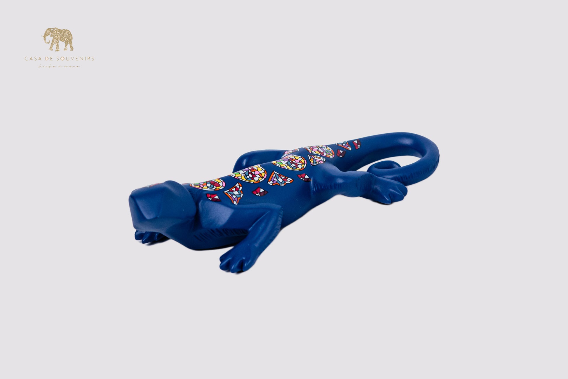 Blue Salamander Handmade And Hand Painted With Flowers Design One Of The Best Products In Spain.