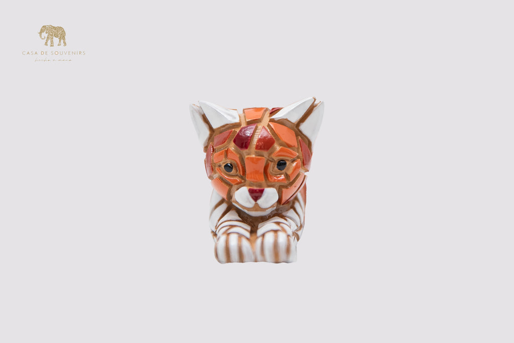 Mix Colours Mosaic lying Cat statue made with marble dust and with enamel. It's the best collection in Spain.