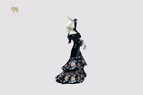 Black Dancer Handmade And Hand Painted With Flowers Design One Of The Best Products In Spain.