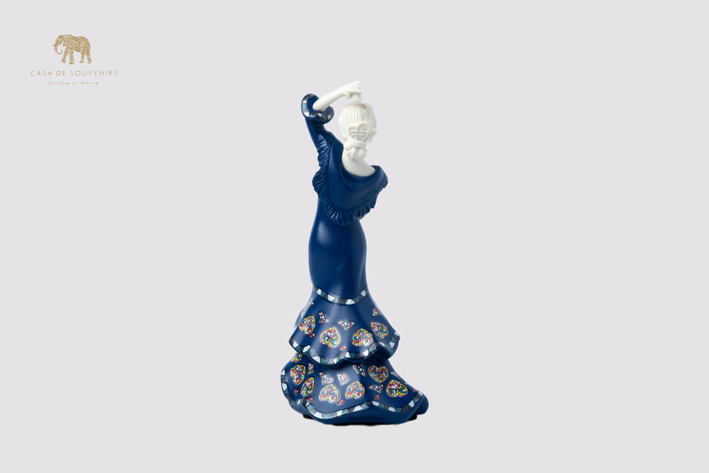 Blue Dancer Handmade And Hand Painted With Flowers Design One Of The Best Products In Spain.