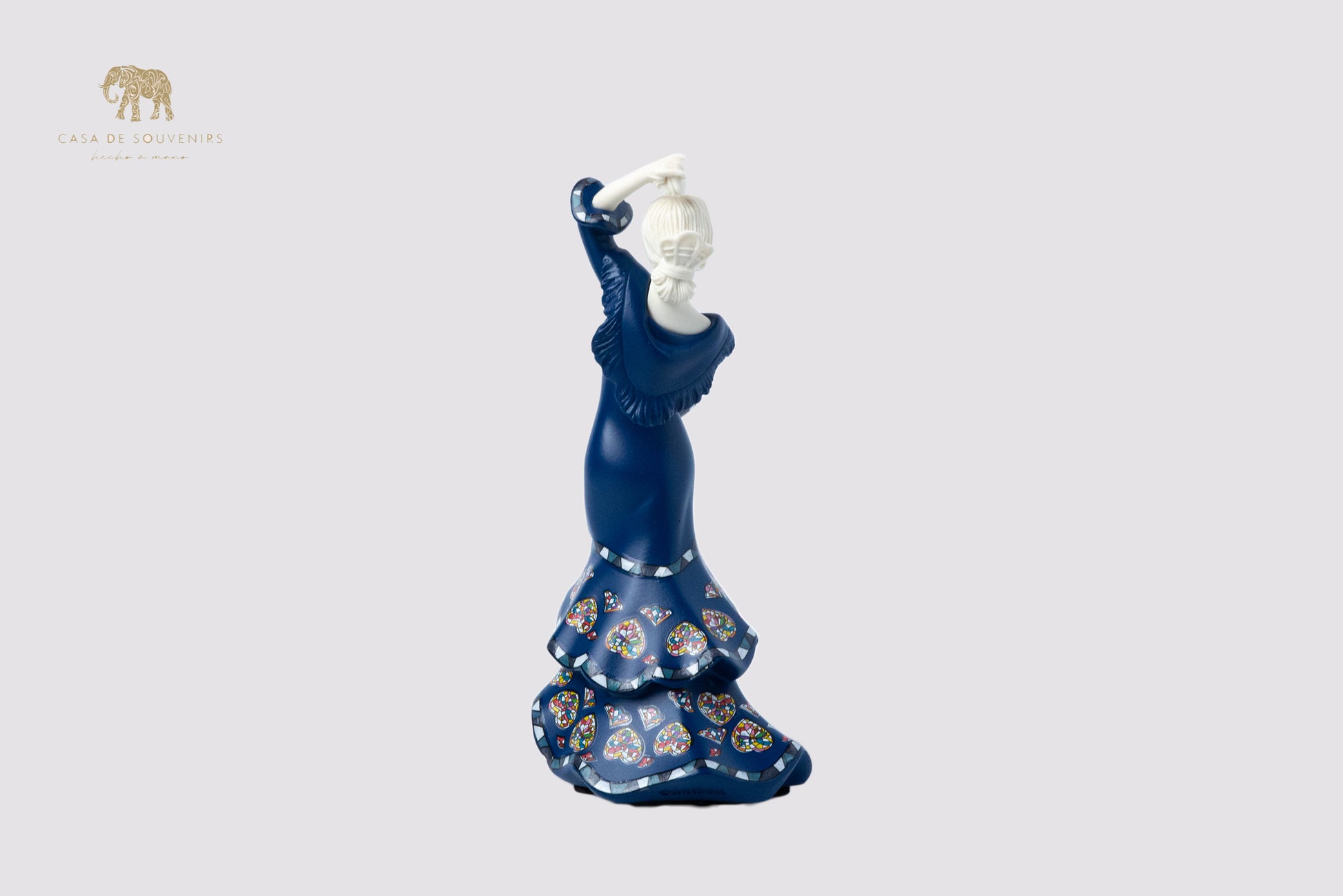 Blue Dancer Handmade And Hand Painted With Flowers Design One Of The Best Products In Spain.
