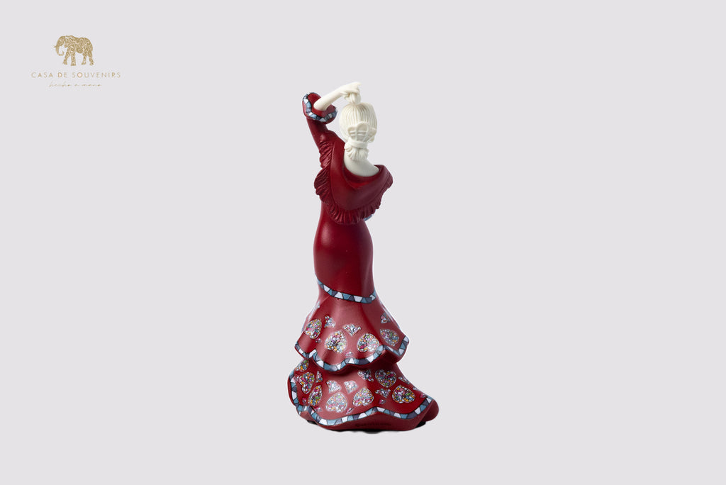 Red Dancer Handmade And Hand Painted With Flowers Design One Of The Best Products In Spain.