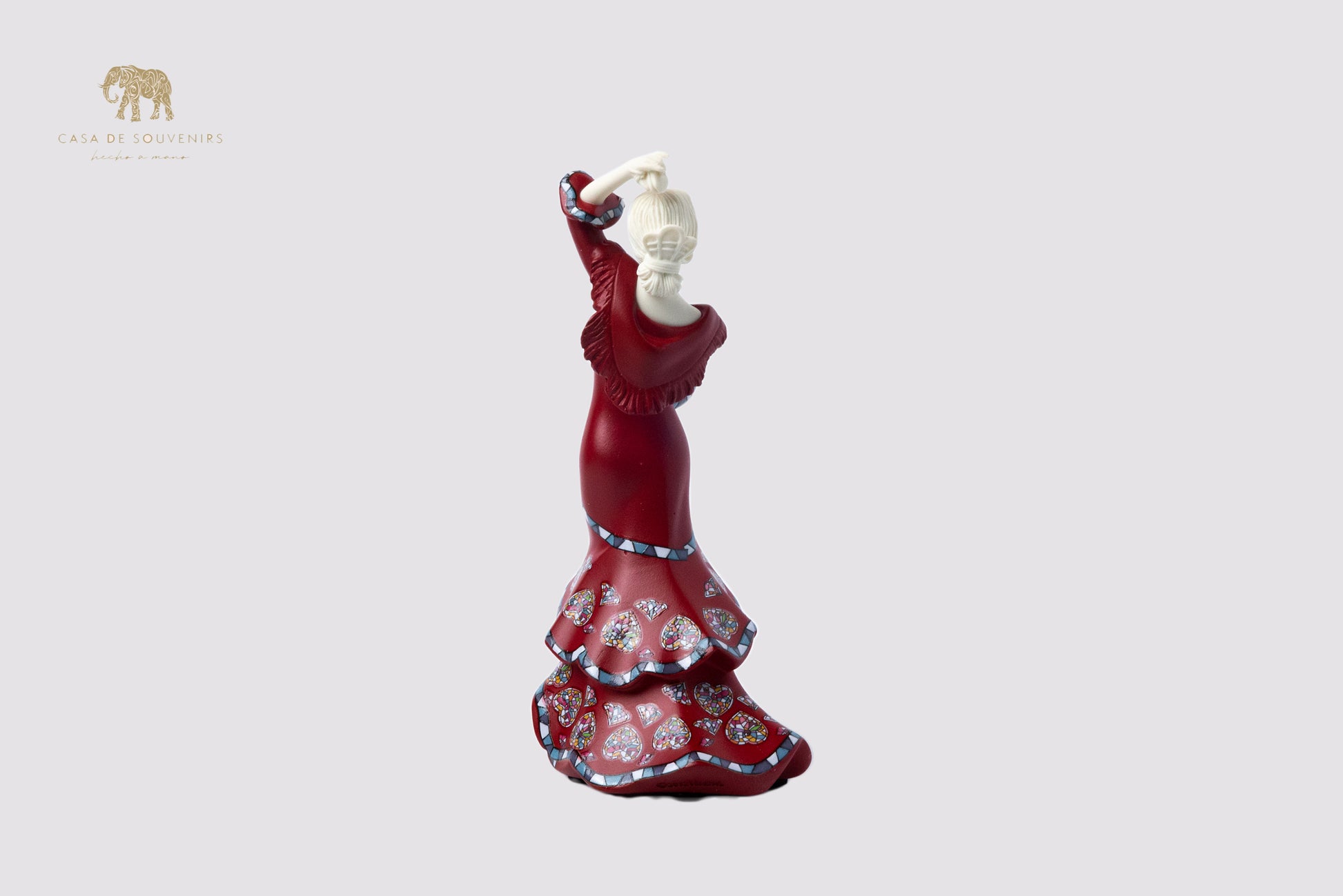 Red Dancer Handmade And Hand Painted With Flowers Design One Of The Best Products In Spain.