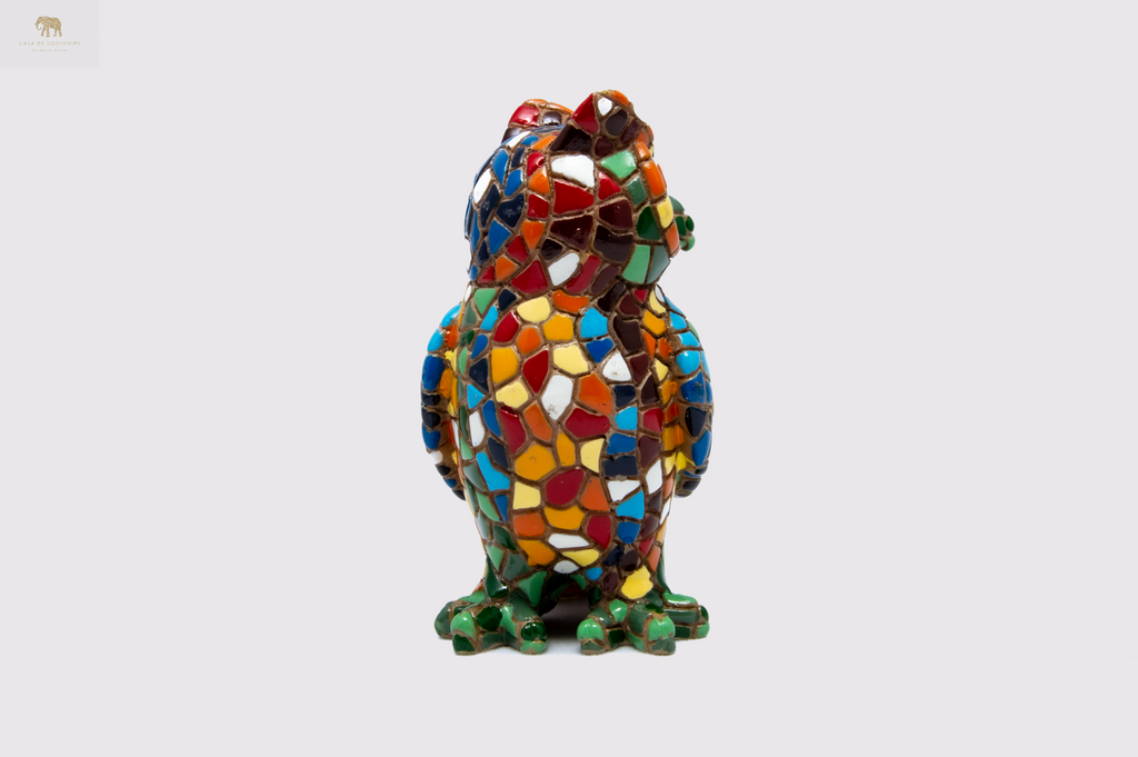 Mix Colores Owl statue made with marble dust and with enamel. It's the best collection in Spain.