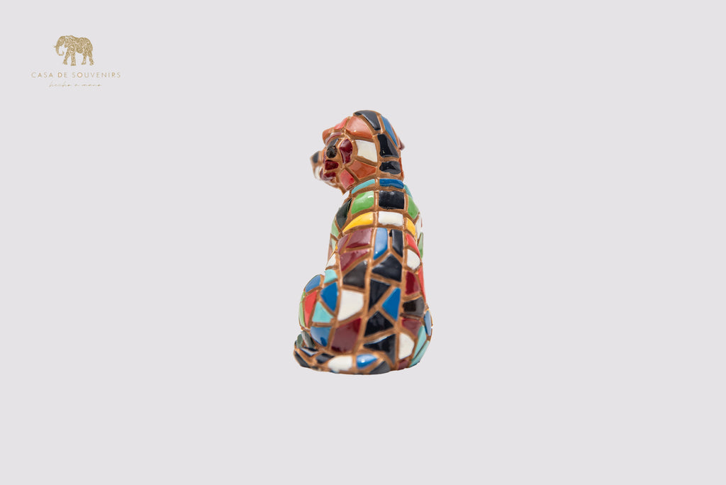Mix Colored Dog statue made with marble dust and with enamel. It's the best collection in Spain.