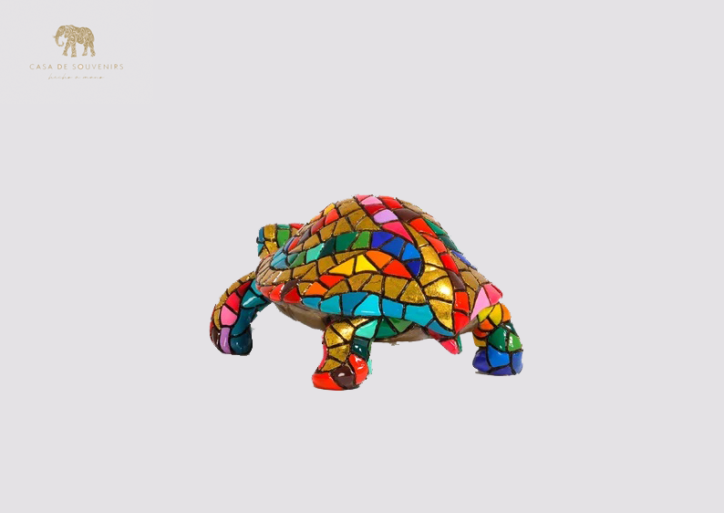 Golden Turtle statue made with marble dust and with enamel. It's the best collection in Spain.