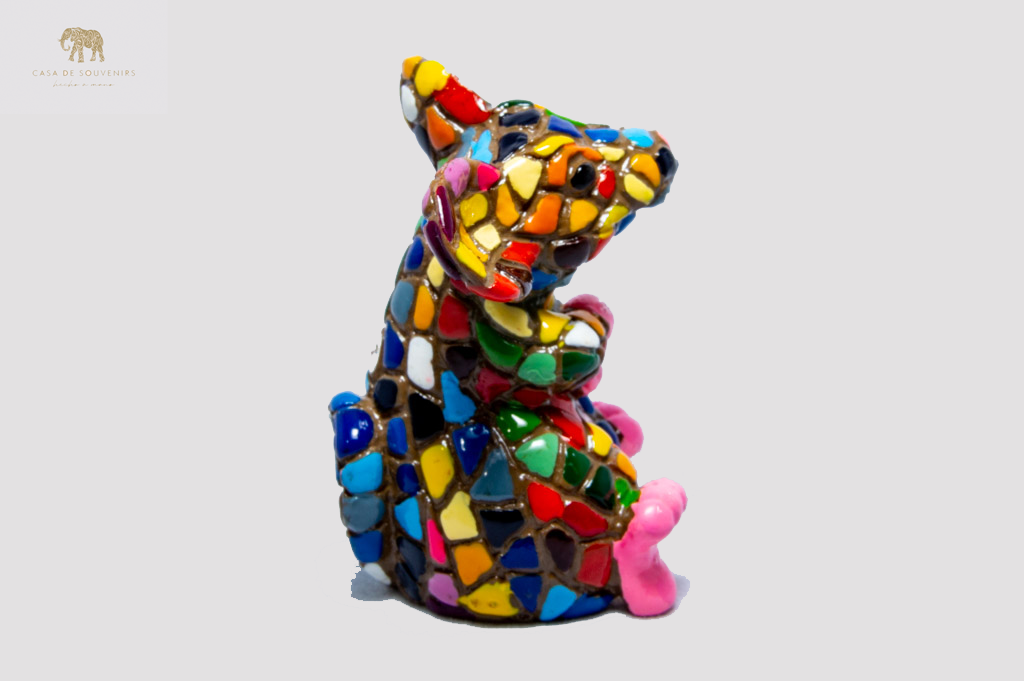 Mix Colores Mouse statue made with marble dust and with enamel. It's the best collection in Spain.