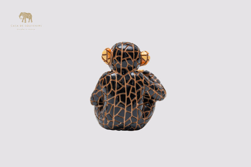 Mix Colours Mosaic Monkey statue made with marble dust and with enamel. It's the best collection in Spain.