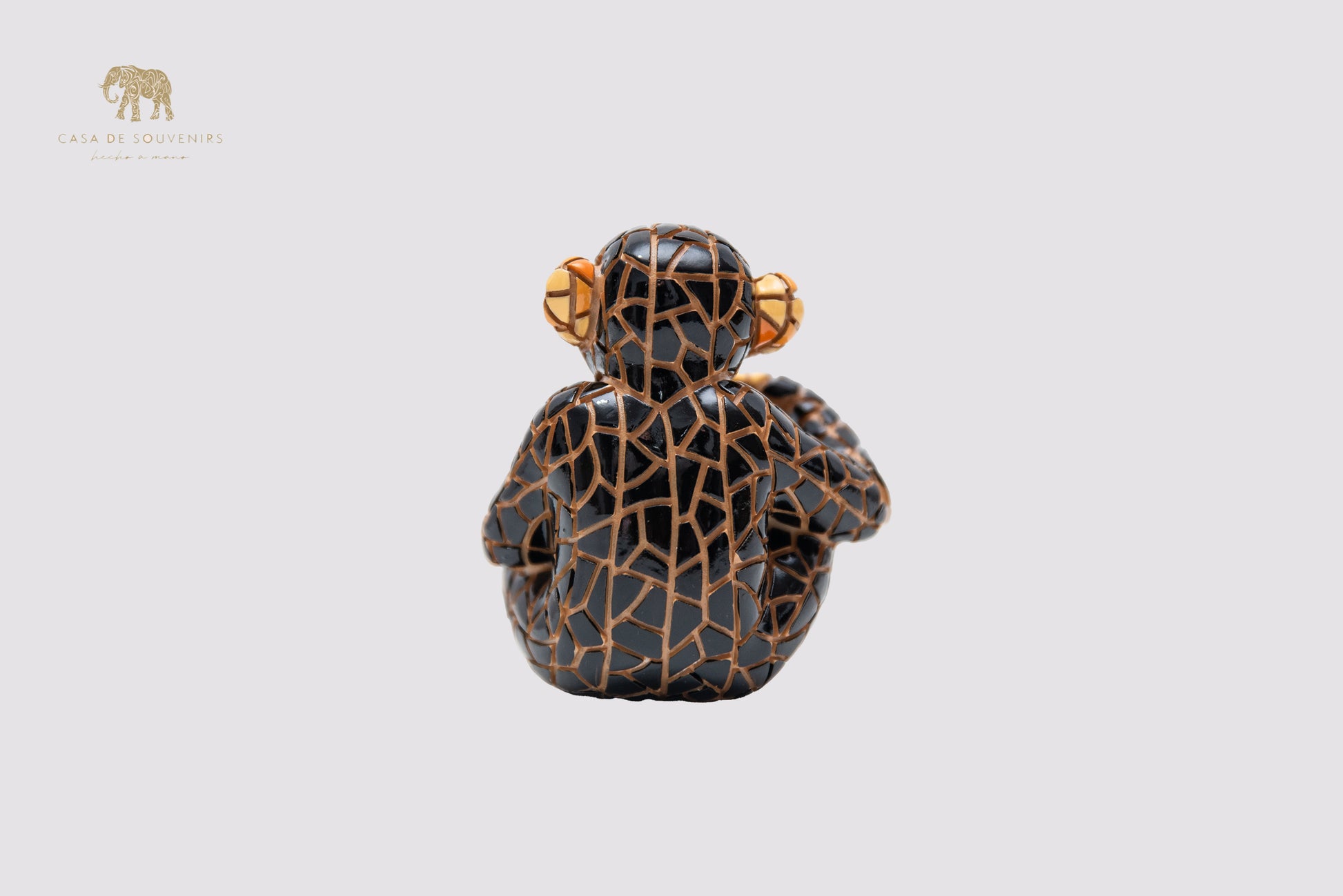 Mix Colours Mosaic Monkey statue made with marble dust and with enamel. It's the best collection in Spain.