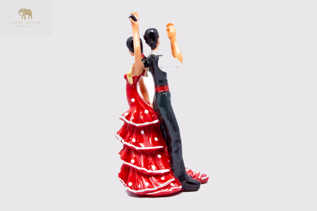 Flamenco Couple Mosaic Spanish dancer statue made with marble dust and with enamel. It's the best collection in Spain .