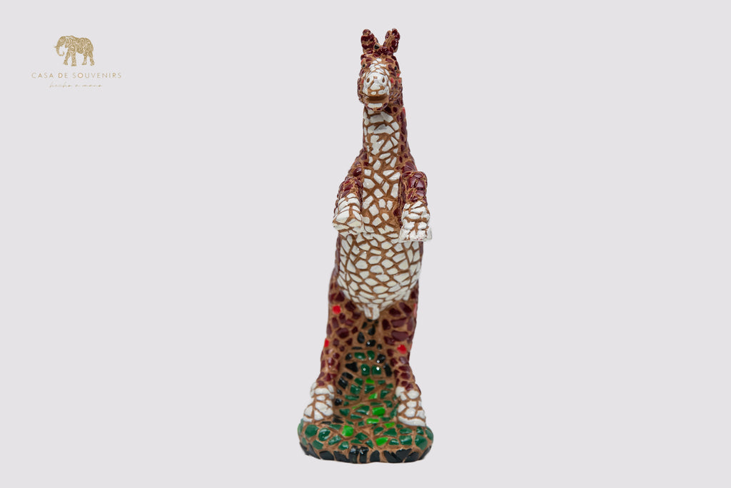 Mosaic Brown Horse statue made with marble dust and with enamel. It's the best collection in Spain.