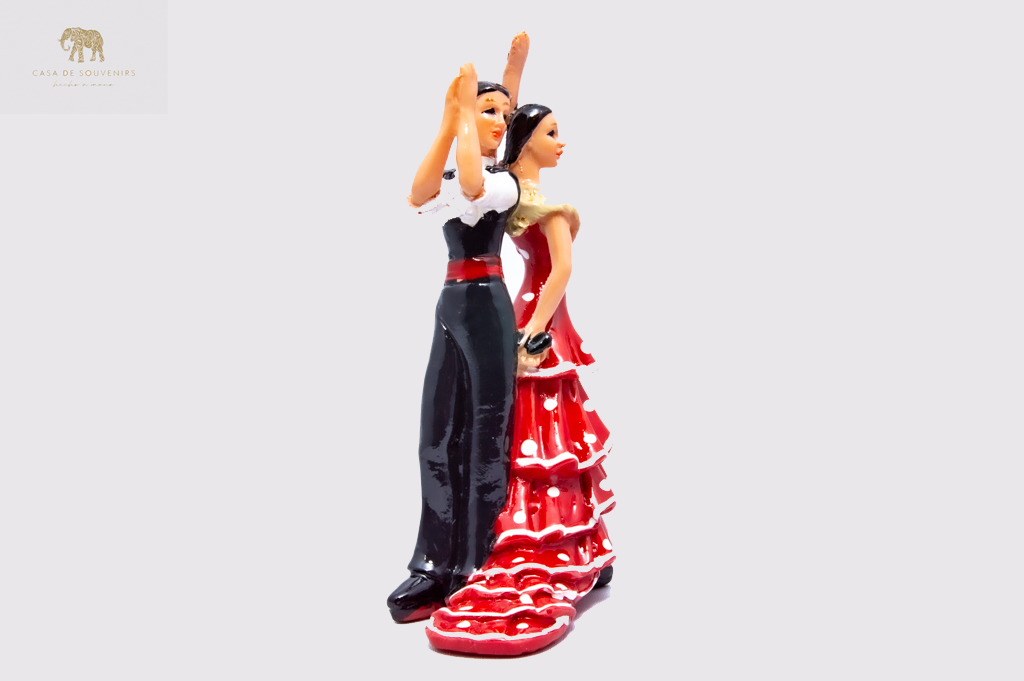 Flamenco Couple Mosaic Spanish dancer statue made with marble dust and with enamel. It's the best collection in Spain .
