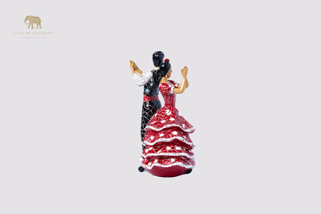 Flamenco Couple Spanish dancer statue made with marble dust and with enamel. It's the best collection in Spain .
