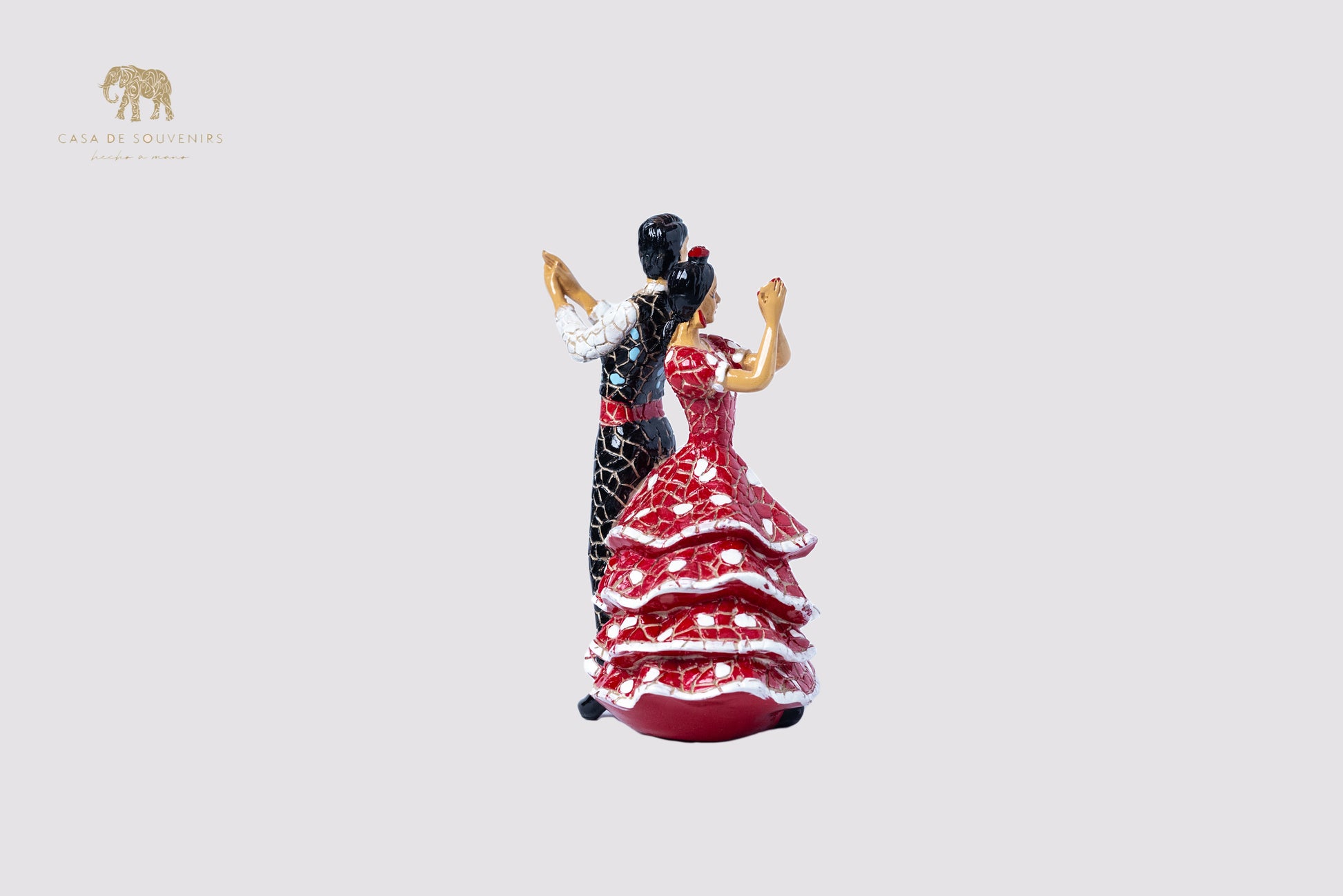 Flamenco Couple Spanish dancer statue made with marble dust and with enamel. It's the best collection in Spain .