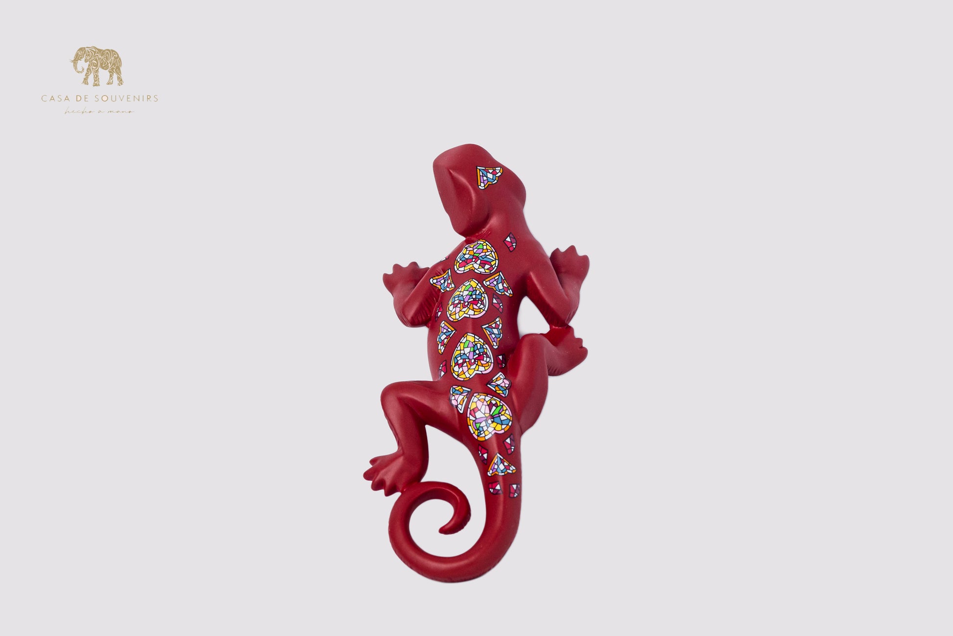 Red Salamander Handmade And Hand Painted With Flowers Design One Of The Best Products In Spain.