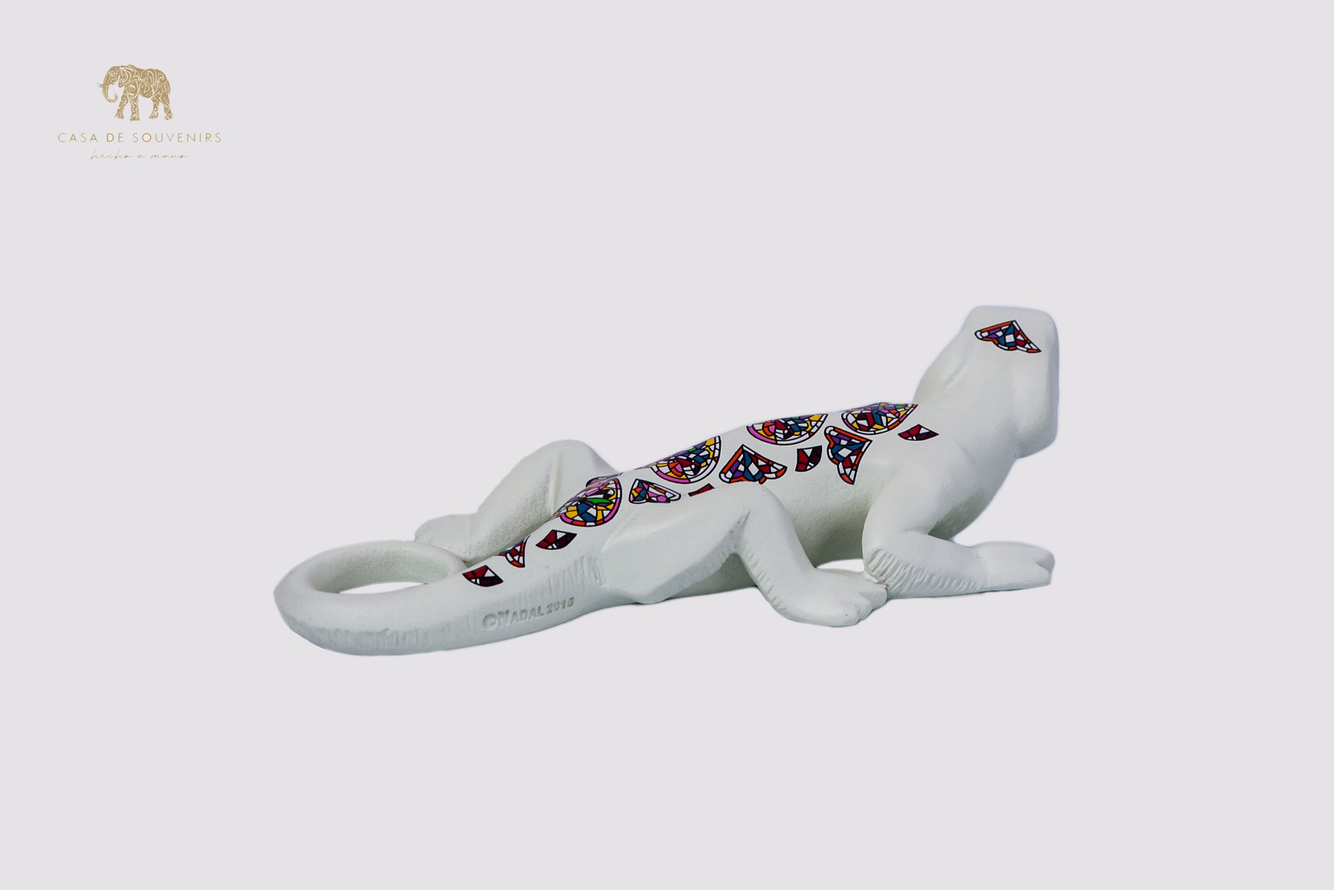 White Salamander Handmade And Hand Painted With Flowers Design One Of The Best Products In Spain.