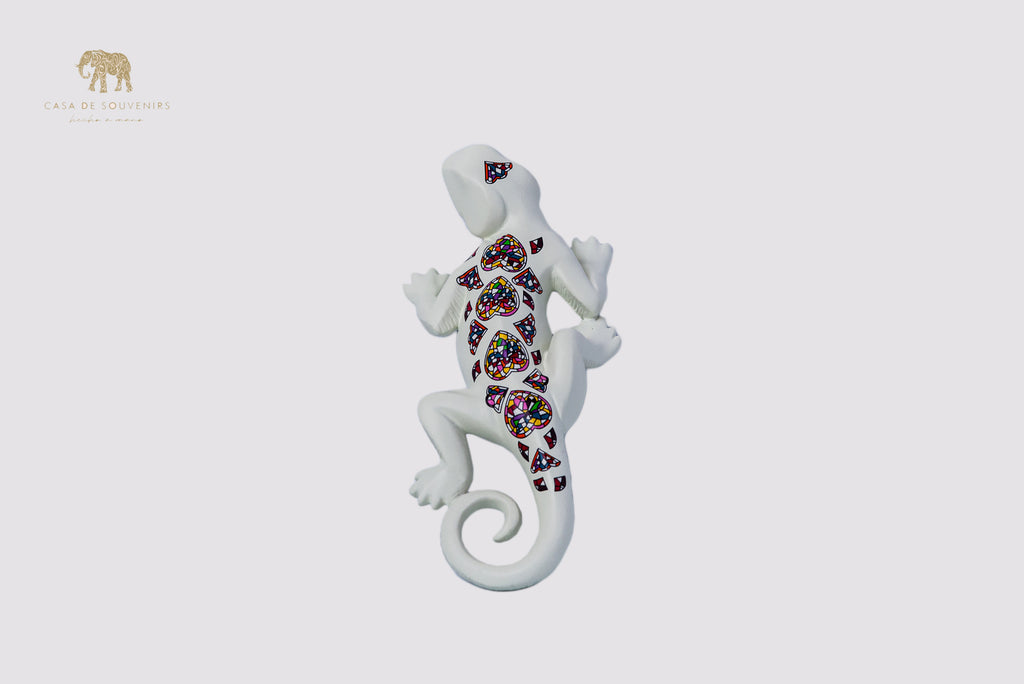 White Salamander Handmade And Hand Painted With Flowers Design One Of The Best Products In Spain.