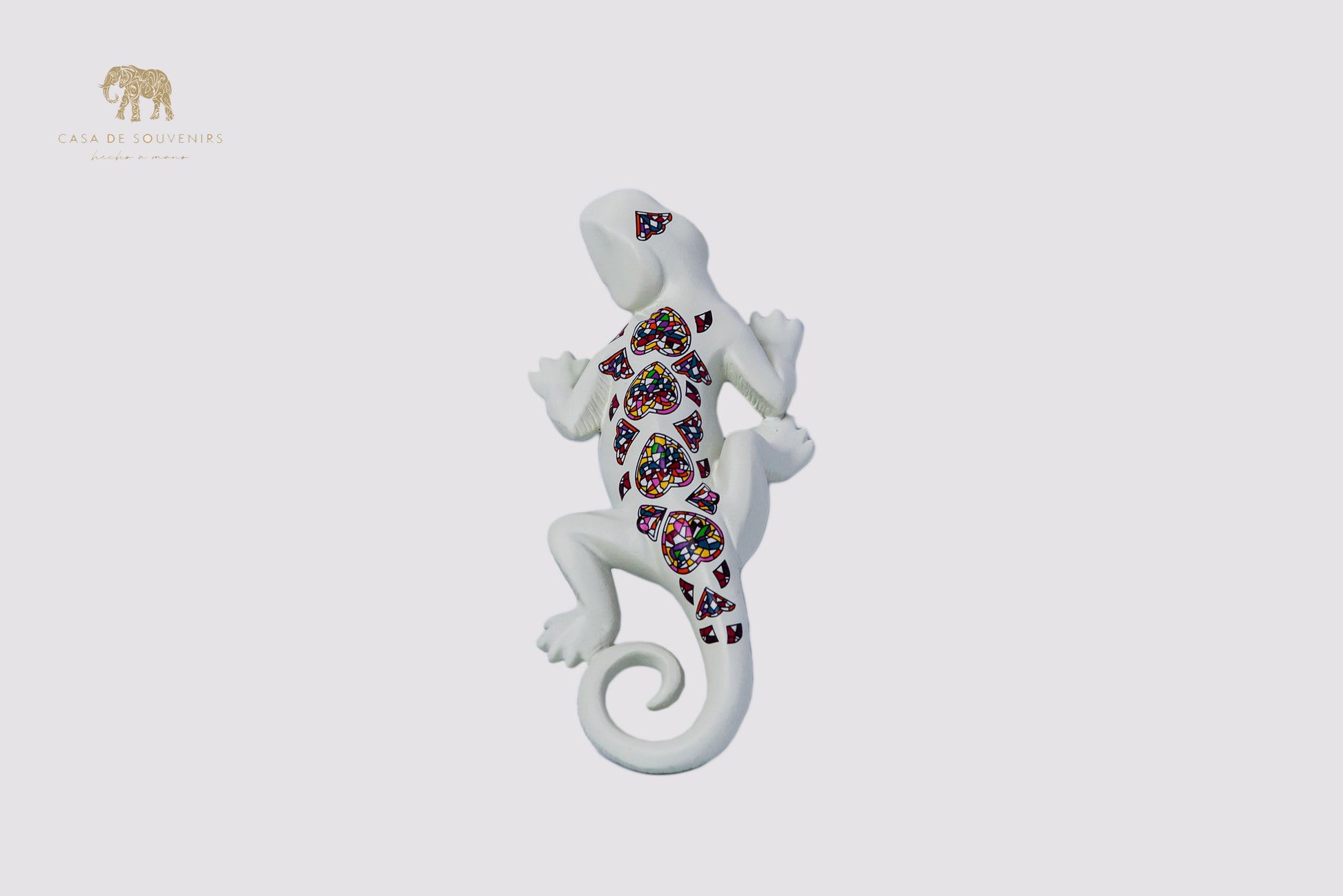 White Salamander Handmade And Hand Painted With Flowers Design One Of The Best Products In Spain.