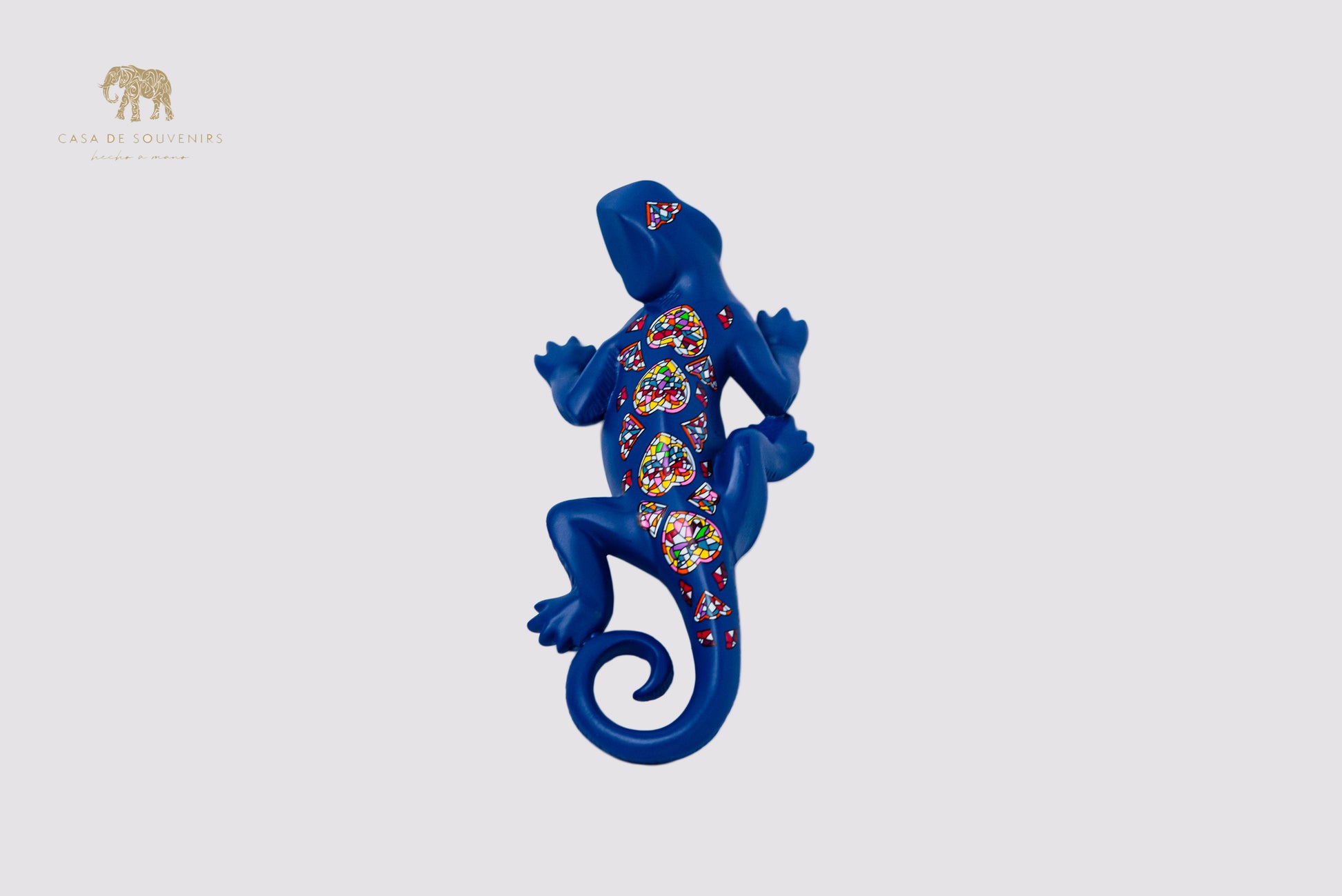 Blue Salamander Handmade And Hand Painted With Flowers Design One Of The Best Products In Spain.