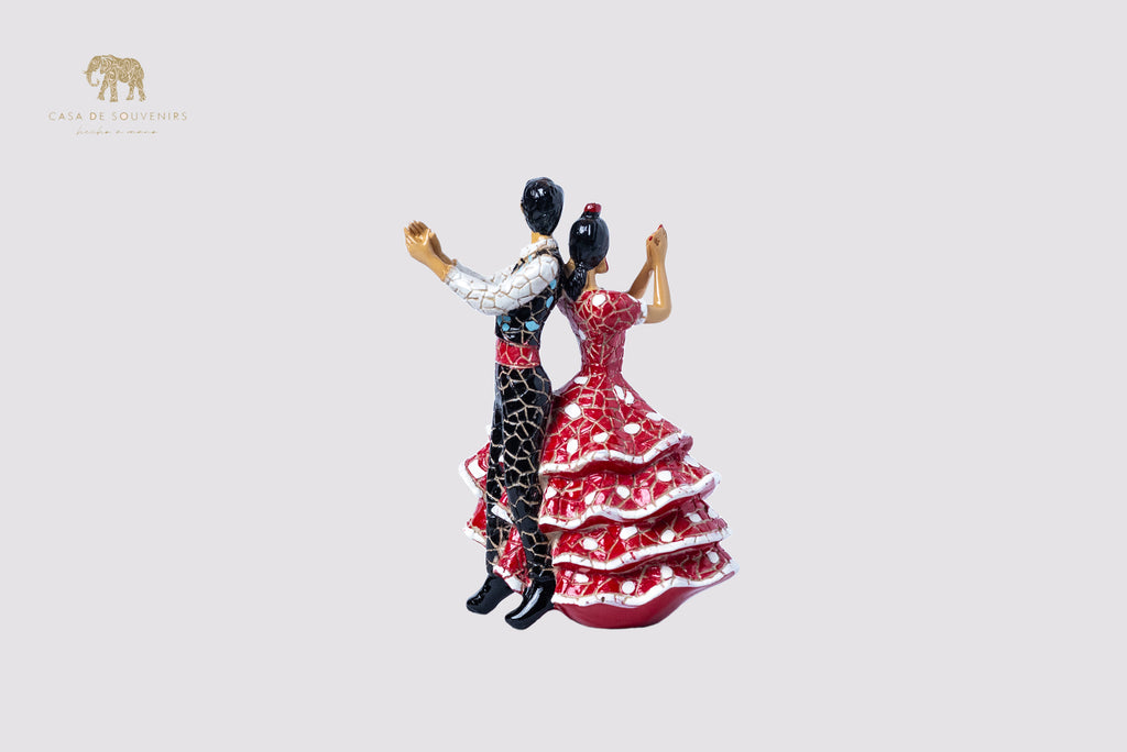 Flamenco Couple Spanish dancer statue made with marble dust and with enamel. It's the best collection in Spain .
