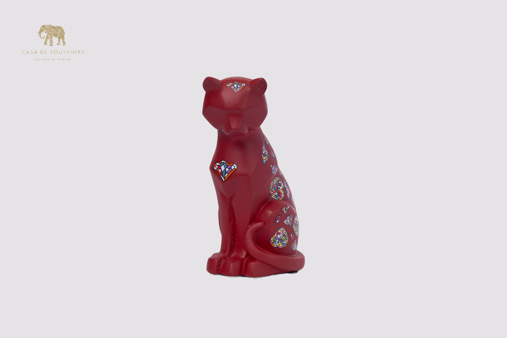 Red Cat Handmade And Hand Painted With Flowers Design One Of The Best Products In Spain.