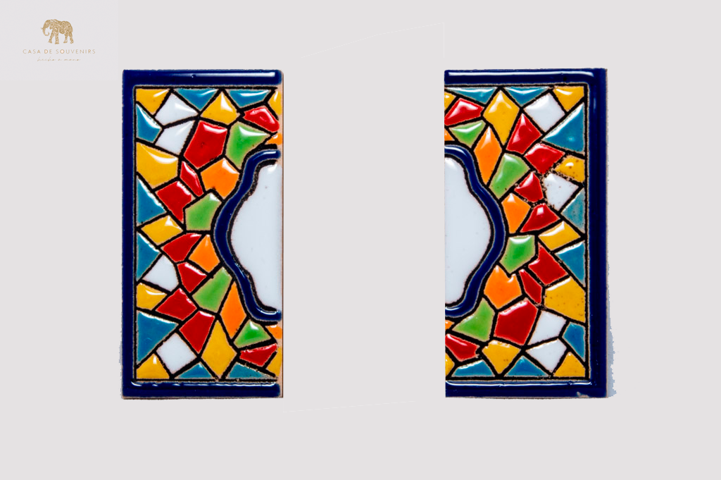 Ceramic Compliments for the letters , handmade and painted in Spain