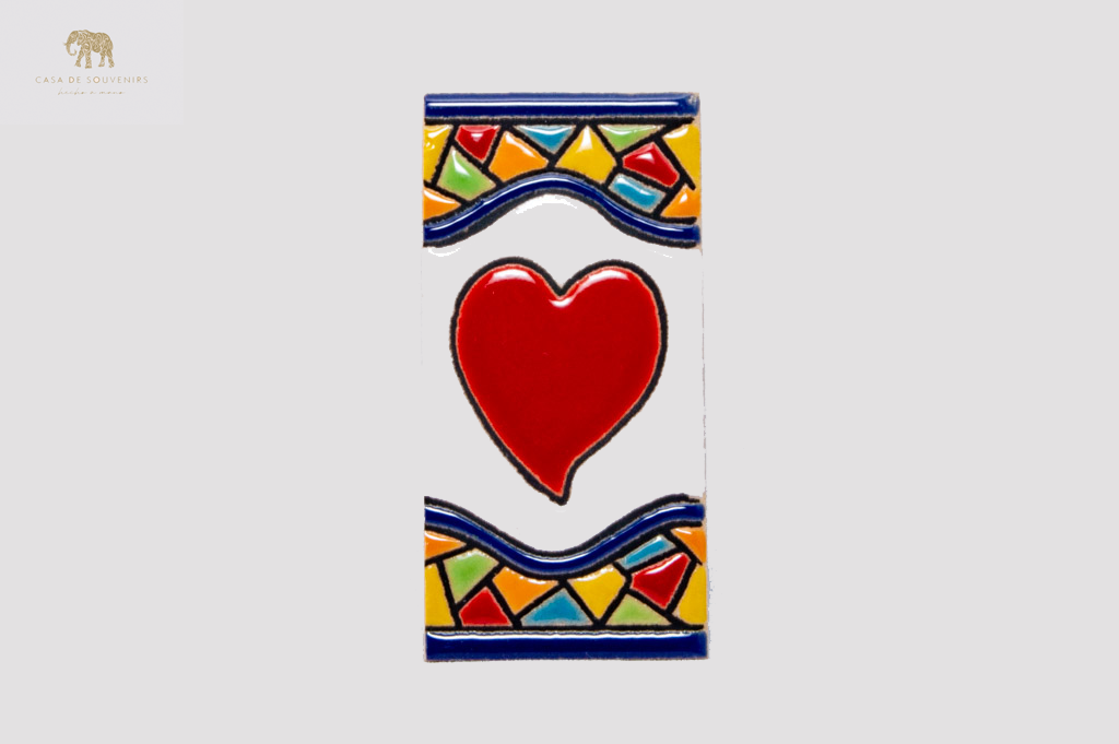 Ceramic Compliments for the letters , handmade and painted in Spain