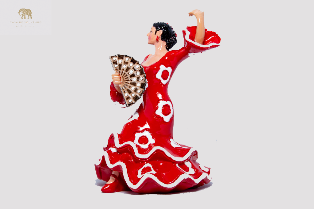 Spanish flamenco dancer, figurine hand painted and handmade in Spain.