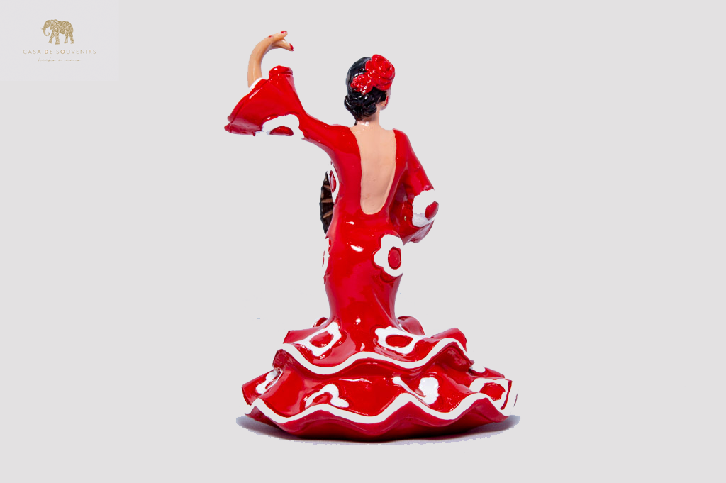 Spanish flamenco dancer, figurine hand painted and handmade in Spain.