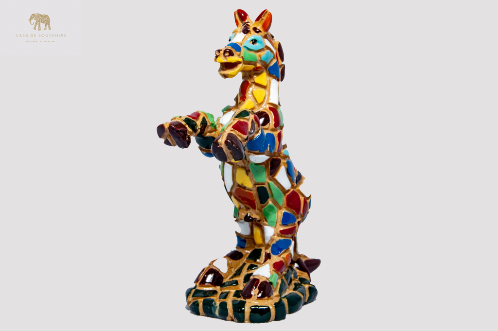 Mosaic Horse statue made with marble dust and with enamel. It's the best collection in Spain.