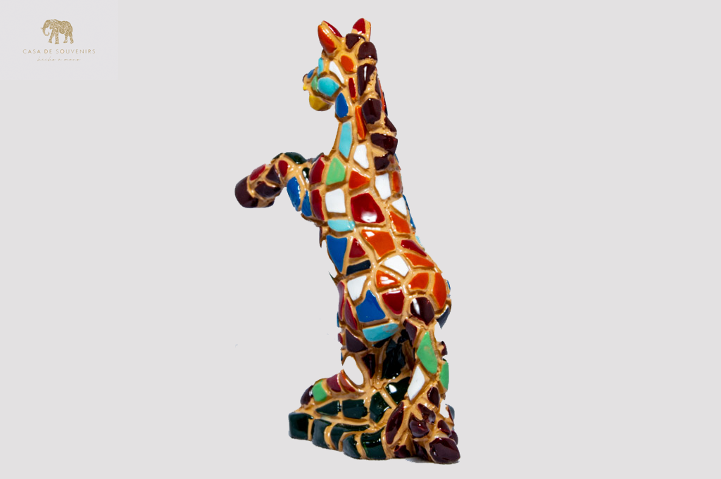 Mosaic Horse statue made with marble dust and with enamel. It's the best collection in Spain.