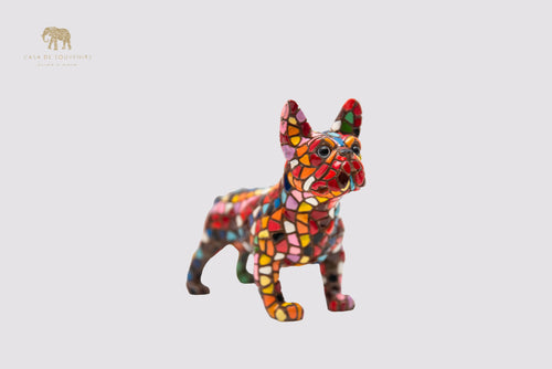 Bulldog Stand statue made with marble dust and with enamel. It's the best collection in Spain.