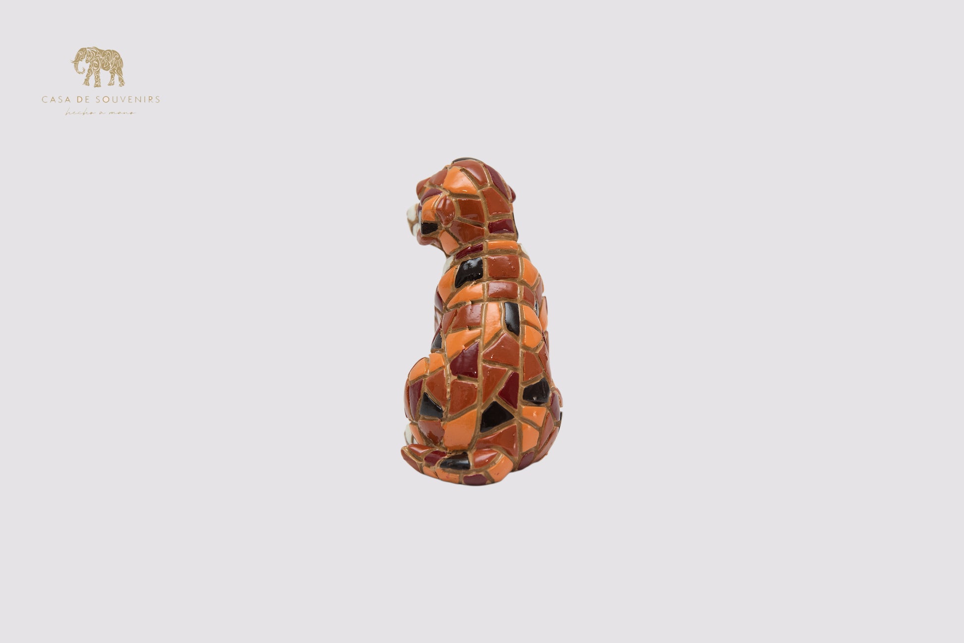 Dog Mosaic statue made with marble dust and with enamel. It's the best collection in Spain.