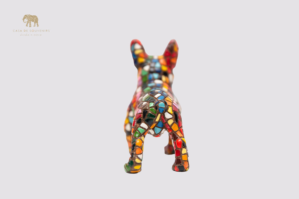 Bulldog Stand statue made with marble dust and with enamel. It's the best collection in Spain.